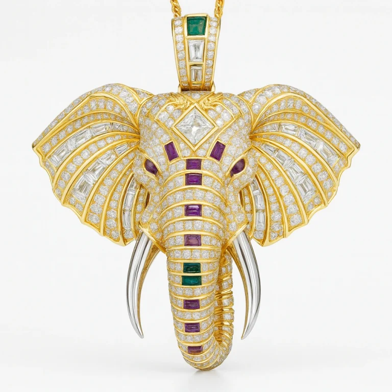 Diamond in yellow gold