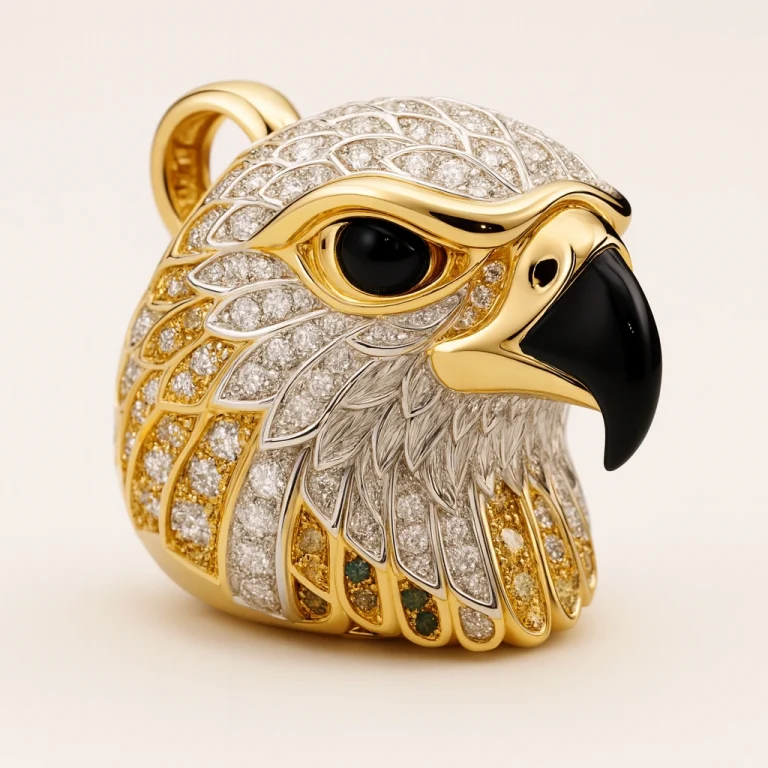 Diamond in yellow gold