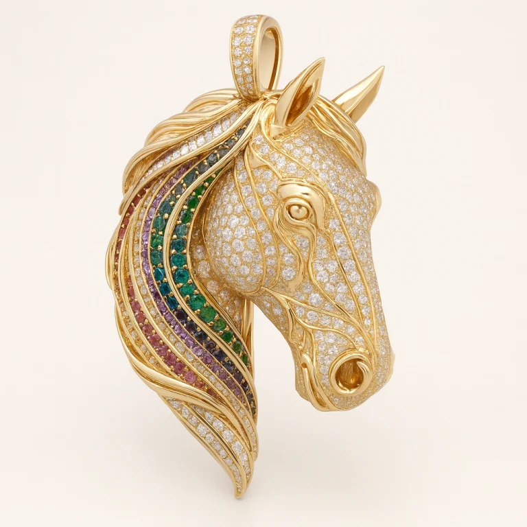 Diamond in yellow gold