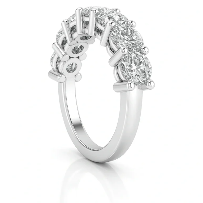 Diamond in white gold